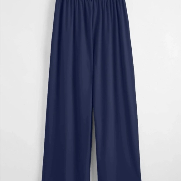 Shein Mulvari Single Button Wide Leg Pants - Picture 3 of 3